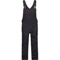 Dassy Dakota Brandverzörgernde Latzhose mit Kniepolstertaschen - schwarz - 56-5cm