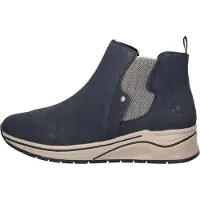 Rieker Damenschuhe Stiefel Stiefelette Blau Freizeit