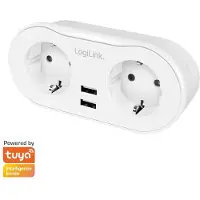 Logilink Wi-Fi Smart Plug Adapterstecker 2-fach + 2x USB