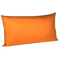 Fleuresse Uni Interlock Jersey Bettwäsche Colours Kissenbezug einzeln 40x80 cm | orange - orange