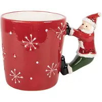 Clayre & Eef Jumbotasse in Rot - 400 ml - onesize