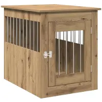 vidaXL Hundekäfig im Möbelstil Artisan-Eiche 55x75x65 cm Holzwerkstoff