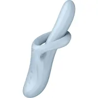 Satisfyer Heat Flex 4 - wärmender Vibrator mit Klitorisstimulator (silber)
