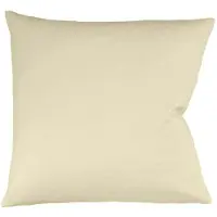 Fleuresse Uni Interlock Jersey Bettwäsche Colours Kissenbezug einzeln 35x40 cm | vanille - gelb
