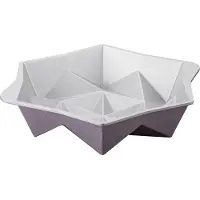 Dr. Oetker Backform "Origami", (1 St.), Rundform Origami – Gugelhupfform, Backform aus Aluminiumguss, +230 C