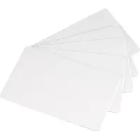 Evolis Classic Blank Cards - PVC Karte - 20 mil - weiß - 100 Karte(n) (Packung mit 5) (C4002)