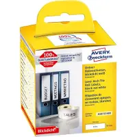 Avery Ordner-Etiketten, breit, Nr. AS0722480, permanent