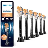 Philips Premium All-in-One HX9096/88 Bürstenköpfe (6er-Pack), 6 Stück(e), Schwarz, 3 Monat( e), Weich, 62000 Bewegungen pro Minute,