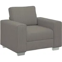 vidaXL Sessel Hellgrau 100x77x82 cm Cordstoff