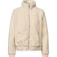 Street One Fellimitatjacke ohne Kapuze aus elastischem Materialmix
