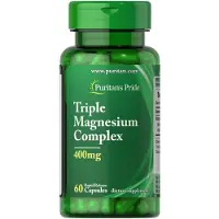 Puritan's Pride Dreifach-Magnesium-Komplex 400 mg 60 Kapseln mit schneller Freisetzung Puritans Pride