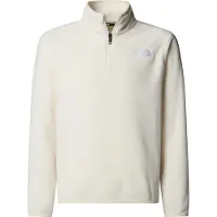 The North Face Teen Glacier 1/4 Zip Pullover white dune (QLI) M
