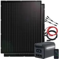 Revolt Tragbare Powerstation & Solar-Generator 1.229 Wh, USV, 2x 215-W-Panel