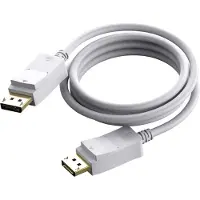 Vision TC 2MDP, 2 m, DisplayPort, DisplayPort, Männlich, Männlich, Weiß
