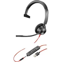 HP Poly Blackwire 3315 Kabelgebundenes Headset Headset Büro/Zentrale caller USB Typ A Schwarz