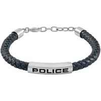 Police PEAGB0079601 Herren Leder-Armband Skyfall Dunkelblau