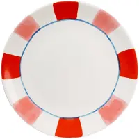Blond Amsterdam Teller Alltagsstreifen Rosa Rot in Rot - 26cm | Gr.: onesize
