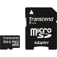 Transcend TS8GUSDHC10, 8 GB, MicroSDHC, Klasse 10, NAND, 90 MB/s, Schwarz