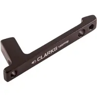 Clarks Post Mount Front Scheibenbrems-bremssattel-adapter Schwarz 180 mm Schwarz 180 mm