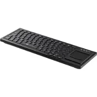 GETT Cleantype Xtra Touch WL kabellose Tastatur mit Touchpad Farbe schwarz Layout