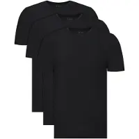 BOSS für Herren. 50534019 3er-Set schwarzer Bambus-T-Shirts (S), Heimtextilien, Baumwolle, Kurzarm