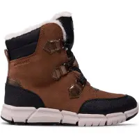 Geox Flexyper Abx - Whisky / Schwarz Leder/Synthetik Größe: 28 Normal