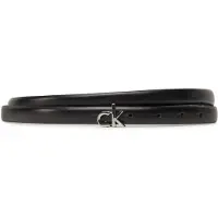 Calvin Klein Damengürtel Ck Buckle Skinny Belt 1.5 K60K612932 Schwarz 125