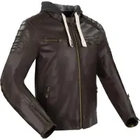Segura Challenger Motorrad Lederjacke, braun, S