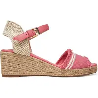 Tommy Hilfiger Espadrilles Fringe Canvas Medium Wedge FW0FW08879 Rosa