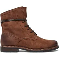 Tamaris Damen Schnürboot Stiefelette Leder Reißverschluss 1-25105-43, Größe:37 EU, Farbe:Braun