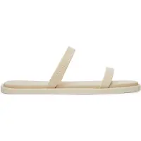 Calvin Klein Pantoletten Double Bar Slide - Jelly HW0HW02417 Écru