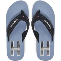 Tommy Hilfiger Zehentrenner Hilfiger H Padded Beach Sandal FM0FM05536 Dunkelblau 40