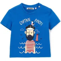 Original Marines T-Shirt DFP0260NM Blau Regular Fit