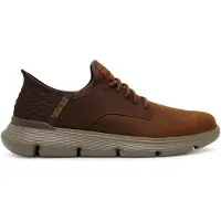 SKECHERS Slip-ins-Sneaker aus Garza-Leder, Braun 42 EU