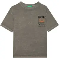 United Colors of Benetton T-Shirt 3PCMC10N7 Grau Regular Fit