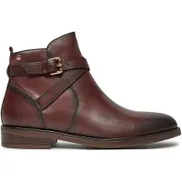 Pikolinos für Damen. W3C-8869 Dunkelbraune Lederstiefeletten Puertollano (40), Wohnung, Reißverschluss, Lässig