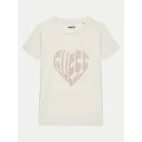 GUESS T-Shirt J5RI46 J1314 Écru Regular Fit