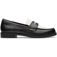 Clarks Damen Straven Edge Loafer Black Combi Leather