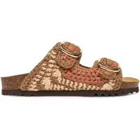 Scholl Slipper Noelle Crochet Damen Nude Lt Brown Cognac-Schuhgröße 40