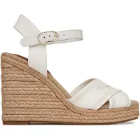 Tommy Hilfiger Espadrilles Espad High Wedge FW0FW08668 Écru 40