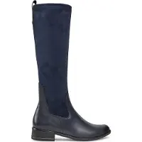 Caprice Damen Stiefel Langschaft Reißverschluss Blockabsatz modisch 9-25514-41, Größe:41 EU, Farbe:Blau