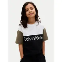 Calvin Klein Jeans T-Shirt Blocking IB0IB02528 D Schwarz Relaxed Fit
