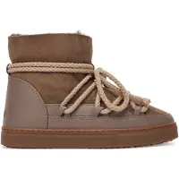 INUIKII für Damen. 1001.003.0122 Lederstiefel Classic taupe (40), Wohnung, Schnürsenkel, Lässig