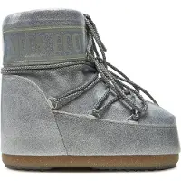 Moon Boot Winterstiefel - Icon Low Glitter - Silber - - 36/38 - Winterstiefel