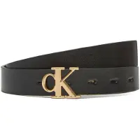 Calvin Klein Damengürtel Monogram Plaque Buckle 25Mm Rev LV04K7005G Schwarz 90