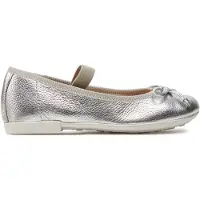 Geox Ballerinas Jr Plie' J4555D 00044 C1007 M Silberfarben 26