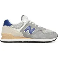New Balance 574 Wildleder Trainer, Grau 44.5 EU