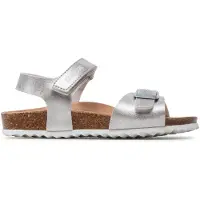 Geox Mädchen J Adriel Girl C Sandalen, 000bj Silver, 28 EU