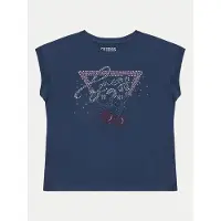 GUESS T-Shirt J5GI01 K6YW4 Dunkelblau Boxy Fit
