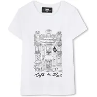 Karl Lagerfeld Kids T-Shirt Z30494 S Weiß Regular Fit
